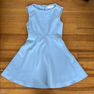 French Connection Classic pale blue sleeve dress